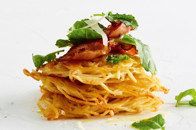 Spaghetti carbonara fritters recipe