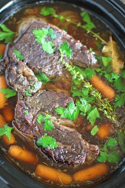 Slow-Cooked Pot Roast with Red Wine