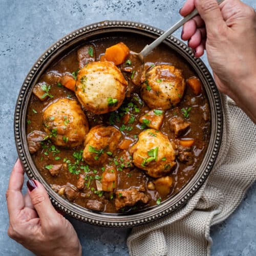 Make an Appetizing Beef Stew and Dumplings Meal for a Nourishing Dinner