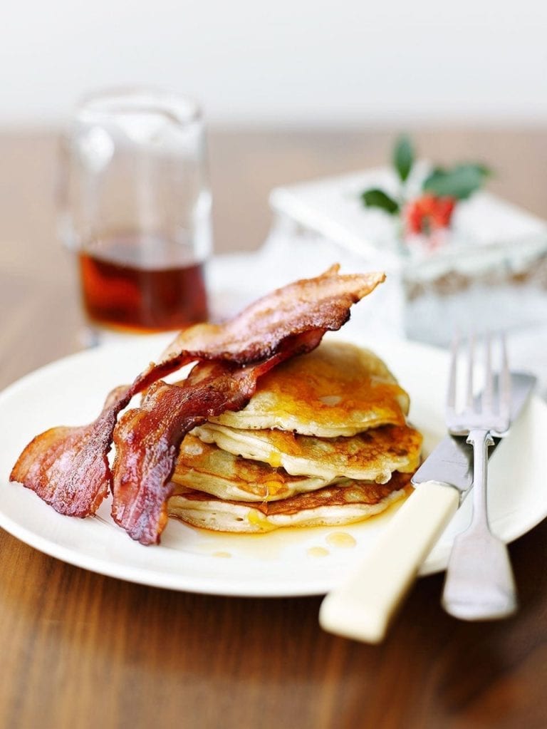 American breakfast pancakes
