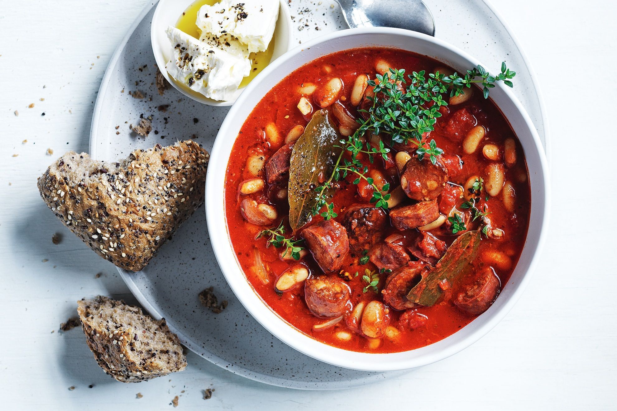 Bean-and-chorizo stew