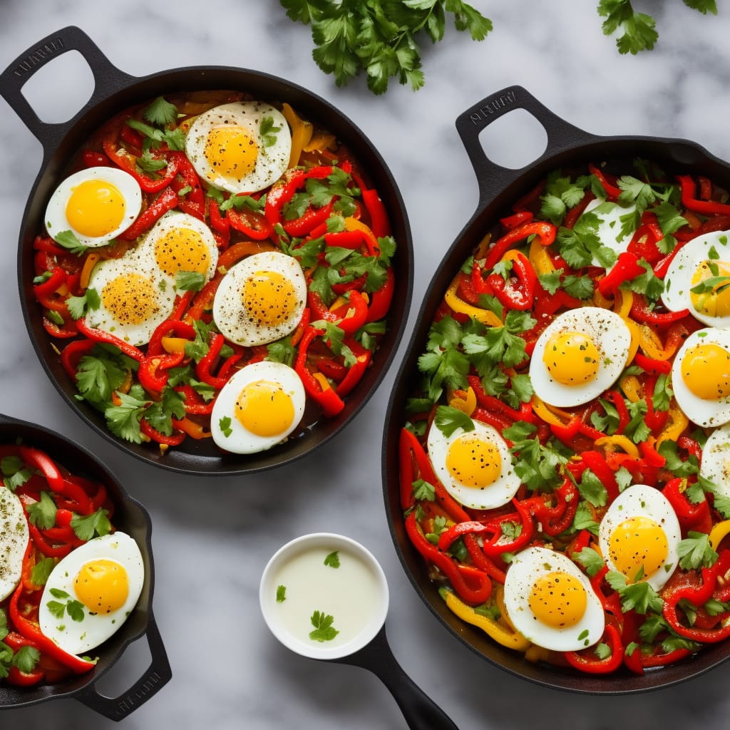 One-pan eggs & peppers