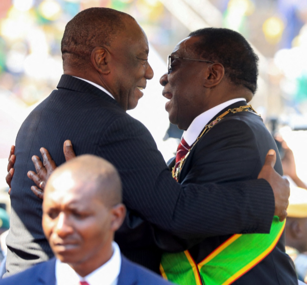 Ramaphosa’s presence at Mnangagwa’s inauguration