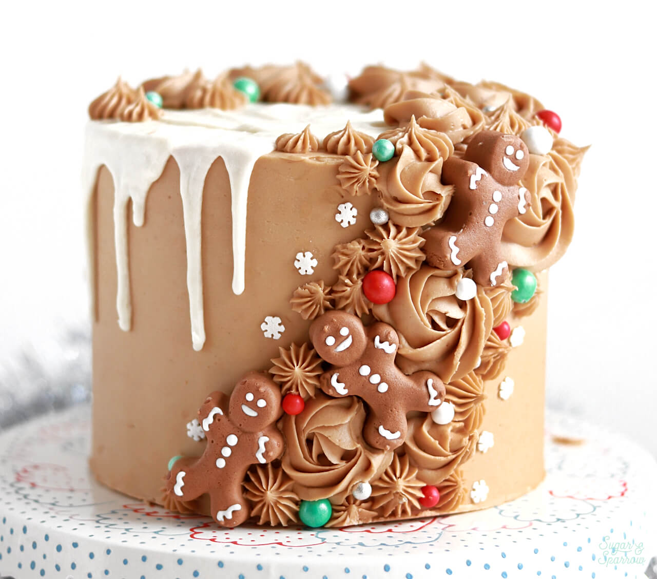 Gingerbread man Christmas cake