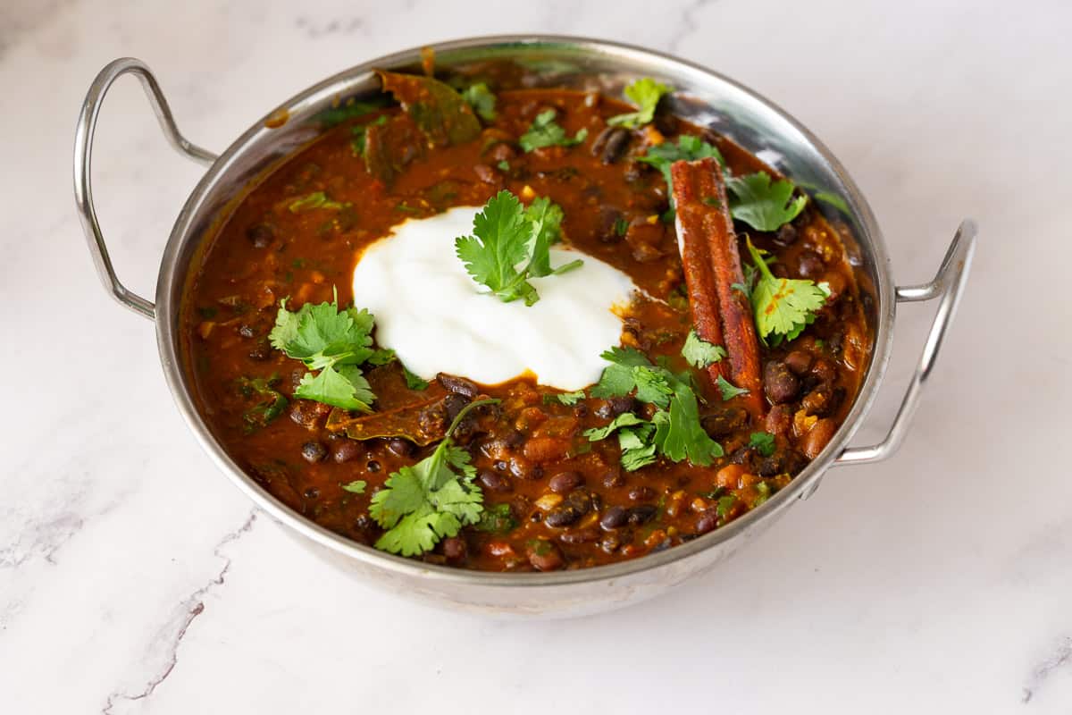 Coconut dal with kidney beans