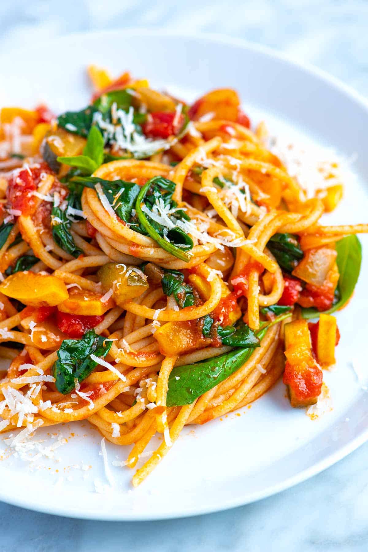 Quick vegetable pasta