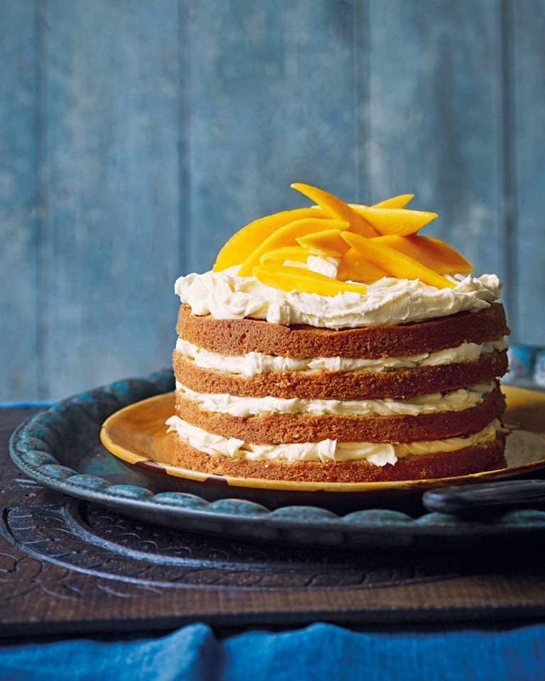 Mango and coconut cake