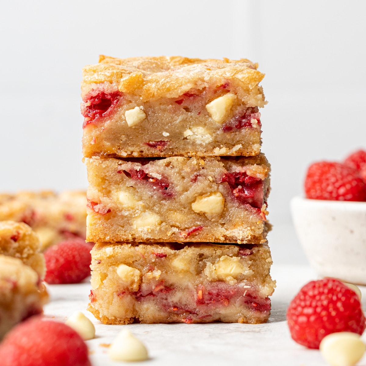 White chocolate blondies