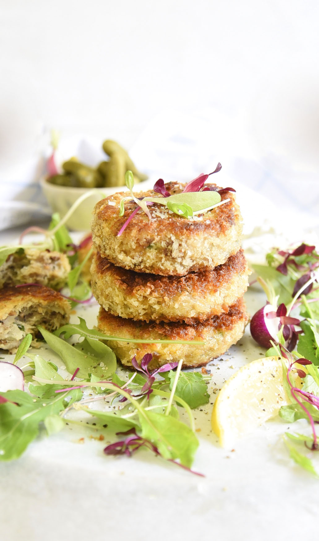 Smoked mackerel fish cakes