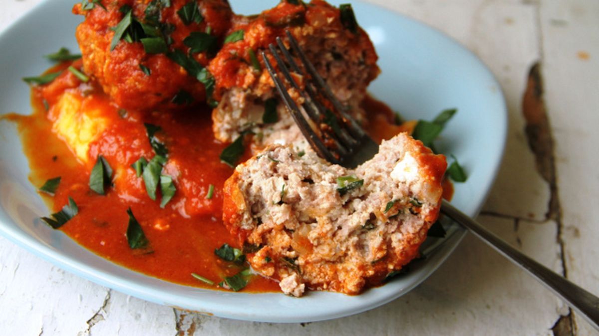 Meatballs with fennel and ricotta