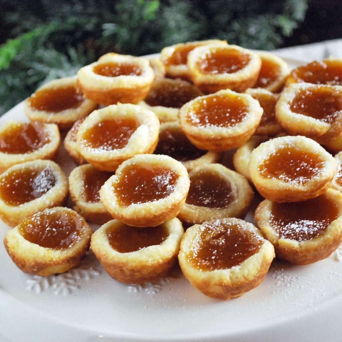 Apricot Portuguese tarts