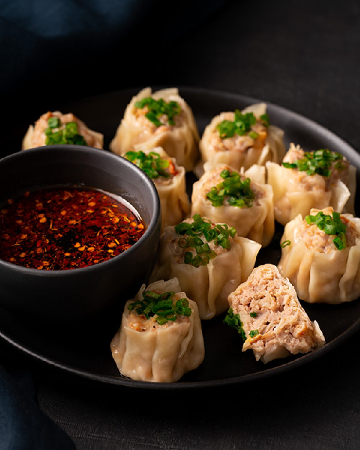 Celebratory pork and prawn dumplings