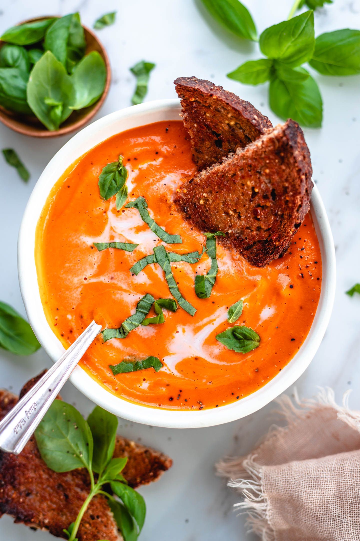 Tomato and basil soup