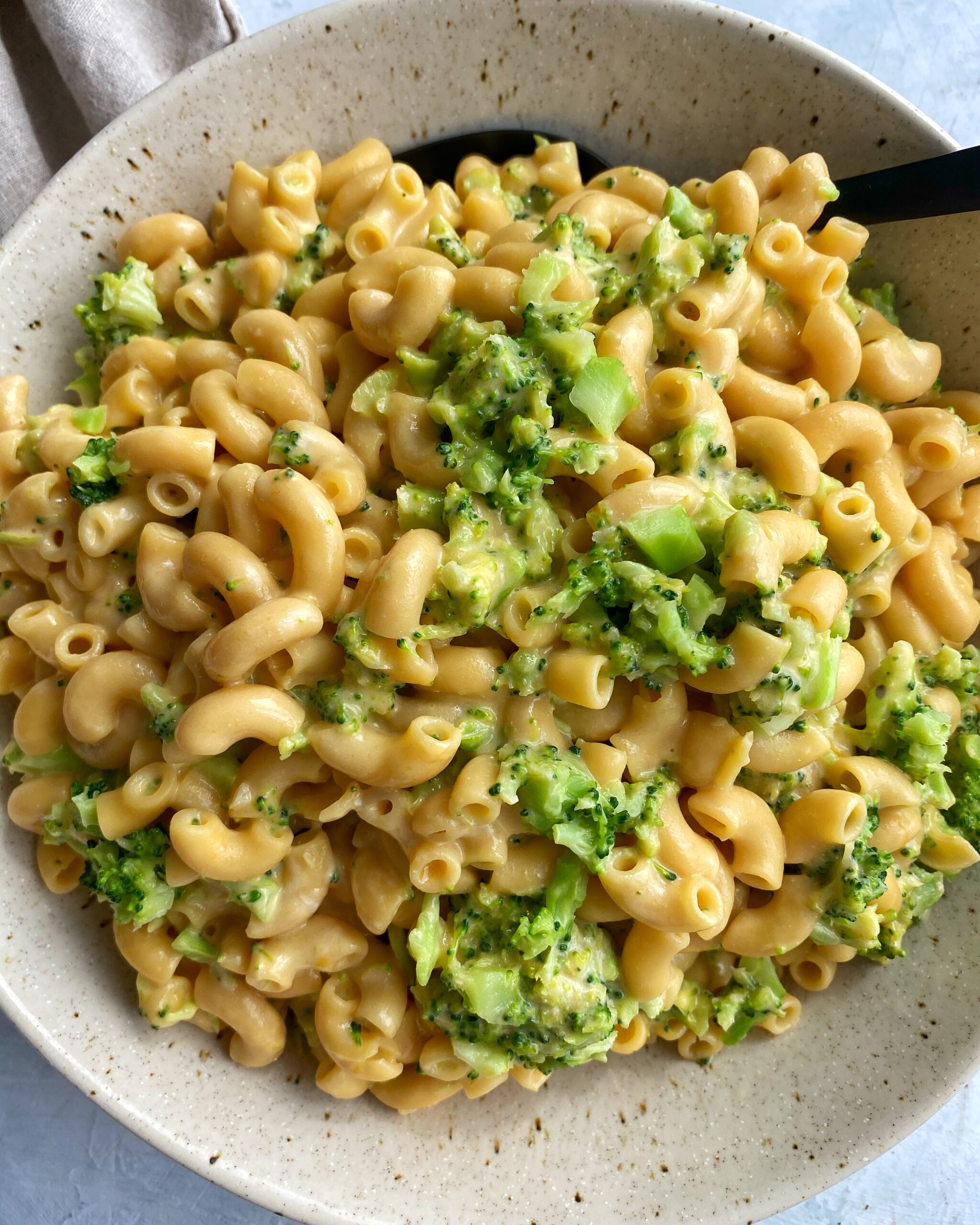 Broccoli and cheese pasta