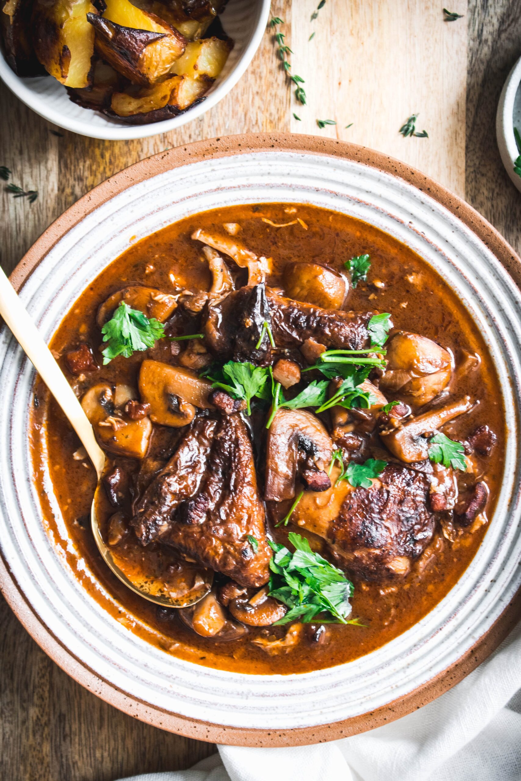 Cheat’s chicken bourguignon