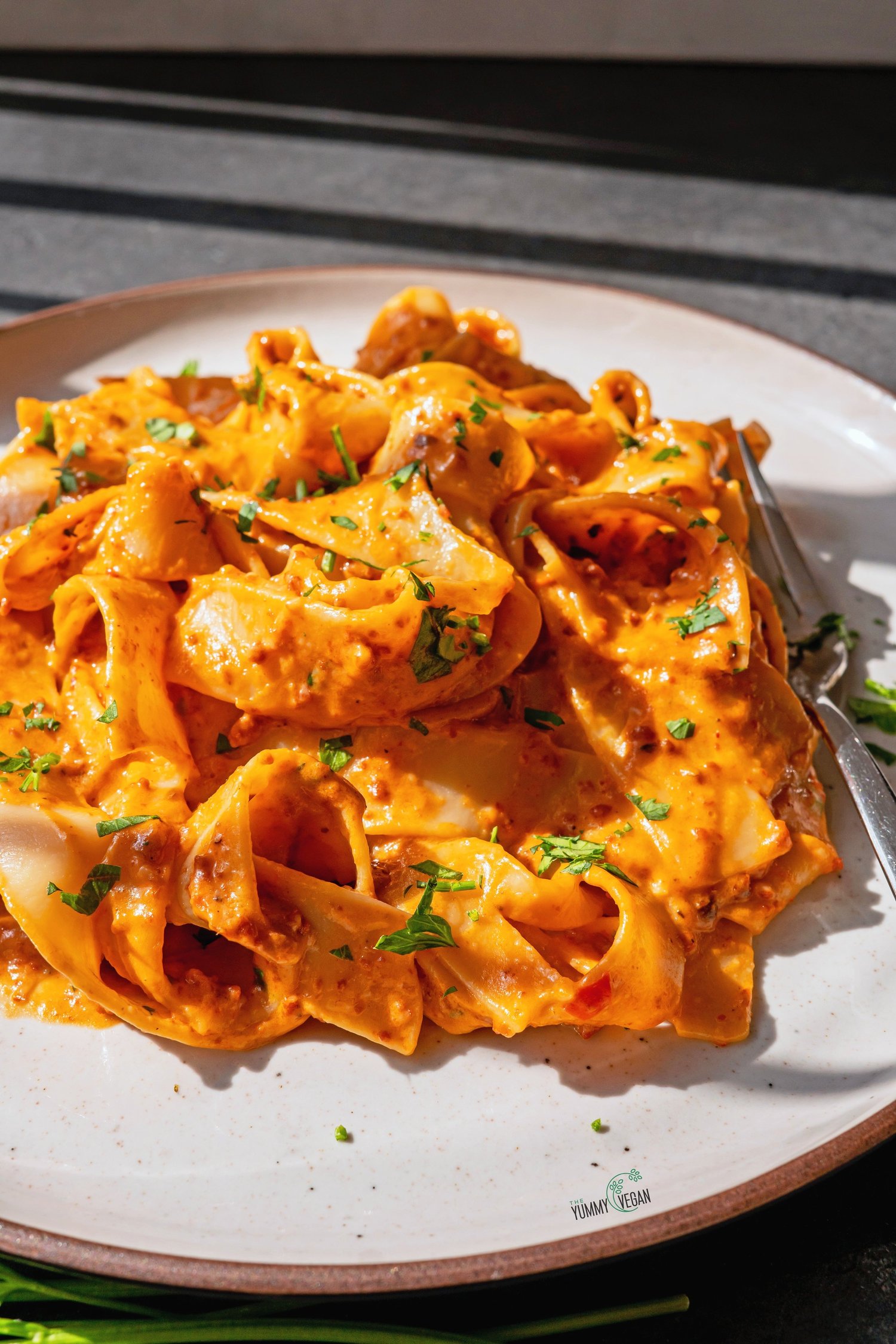 Creamy nduja pasta