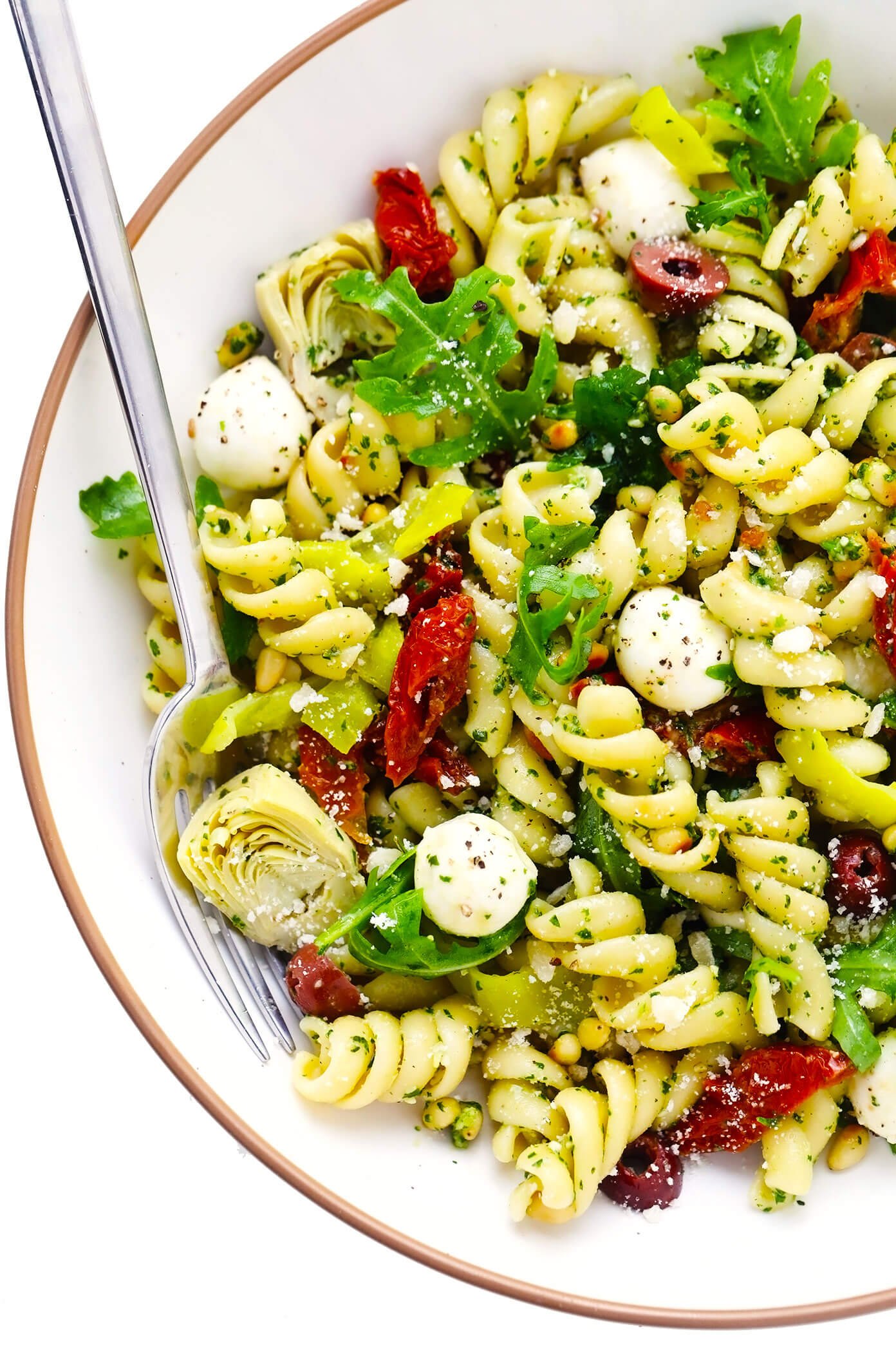 Pesto pasta salad