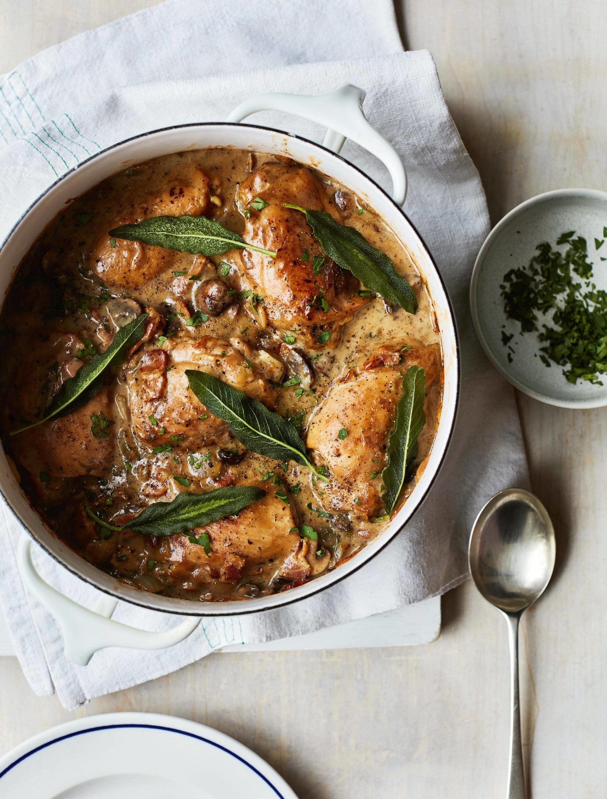 Rather special chicken and herb casserole