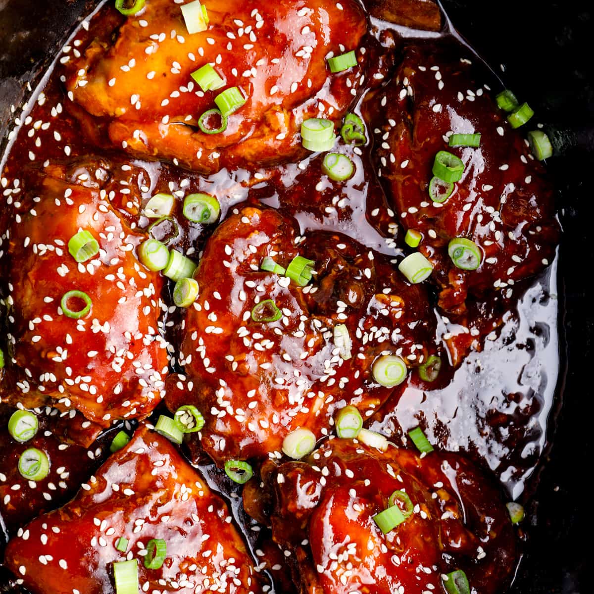 Slow cooker honey and garlic chicken