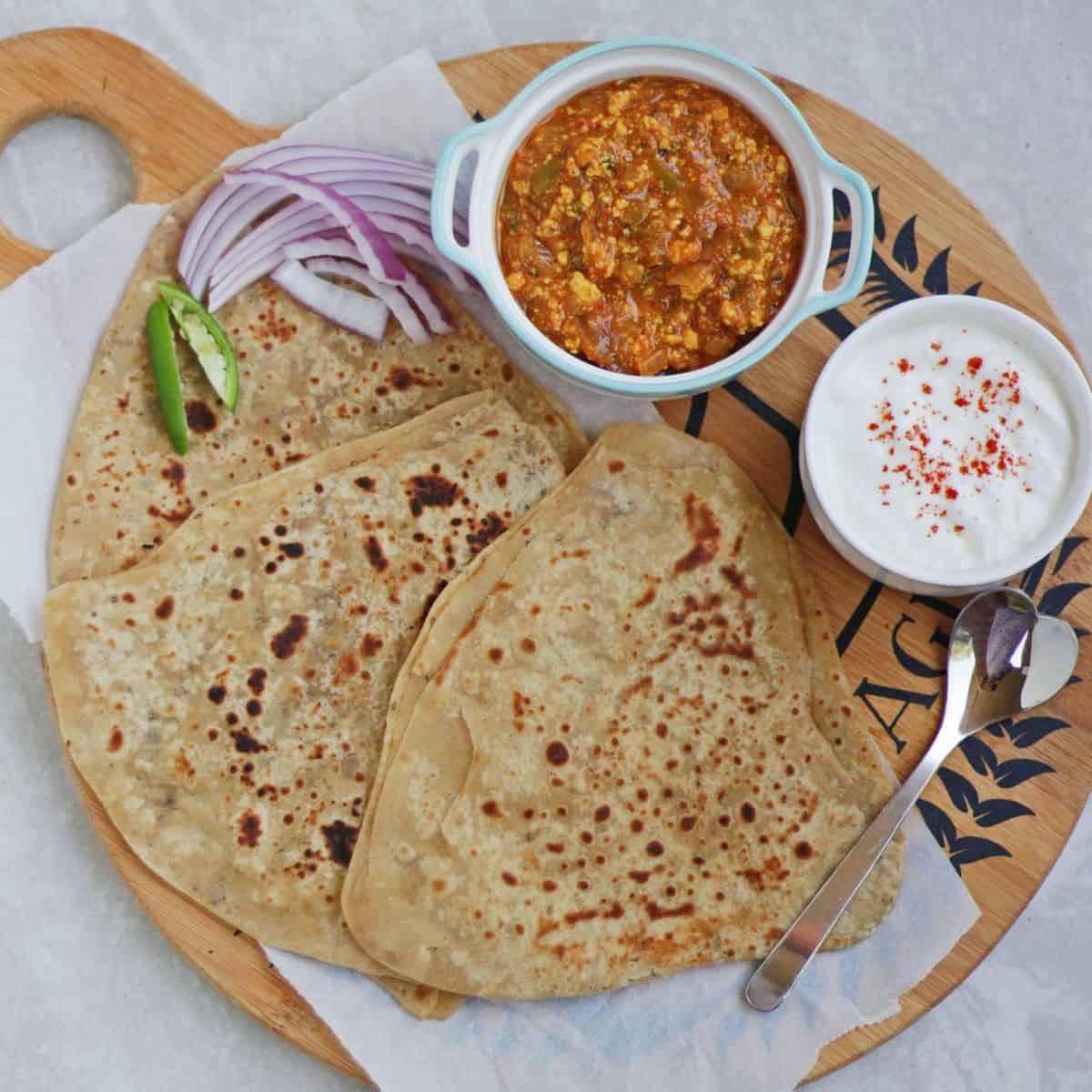 Ajwain parathas