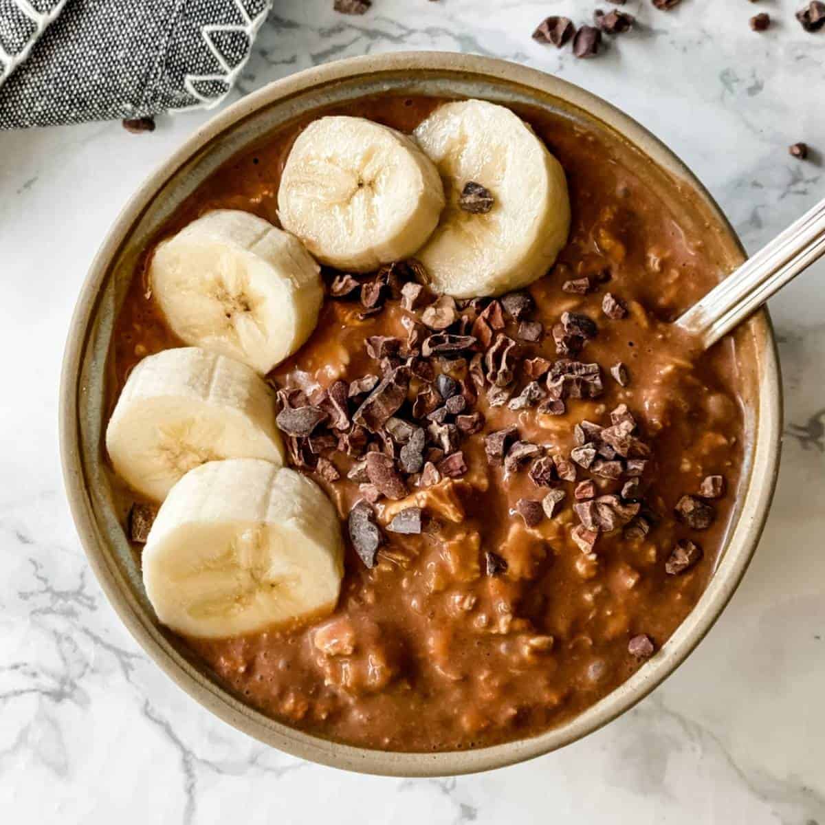 Banana cocoa crunch overnight oat