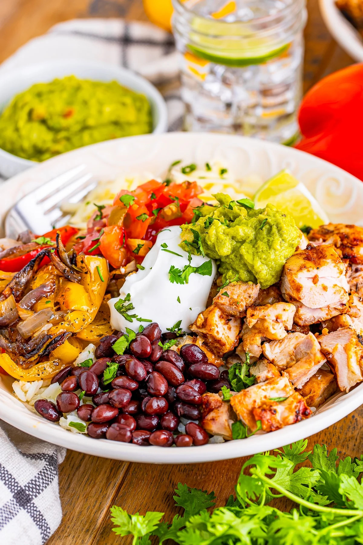 Chipotle chicken burrito bowl