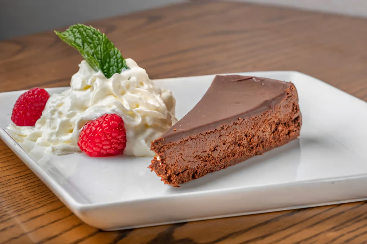 Flourless chocolate espresso cake