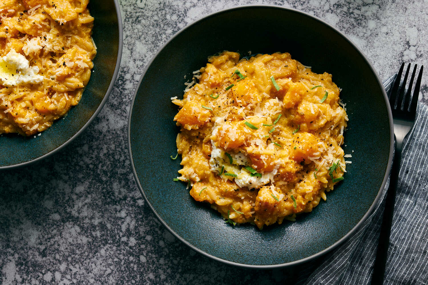 Palak paneer orzo