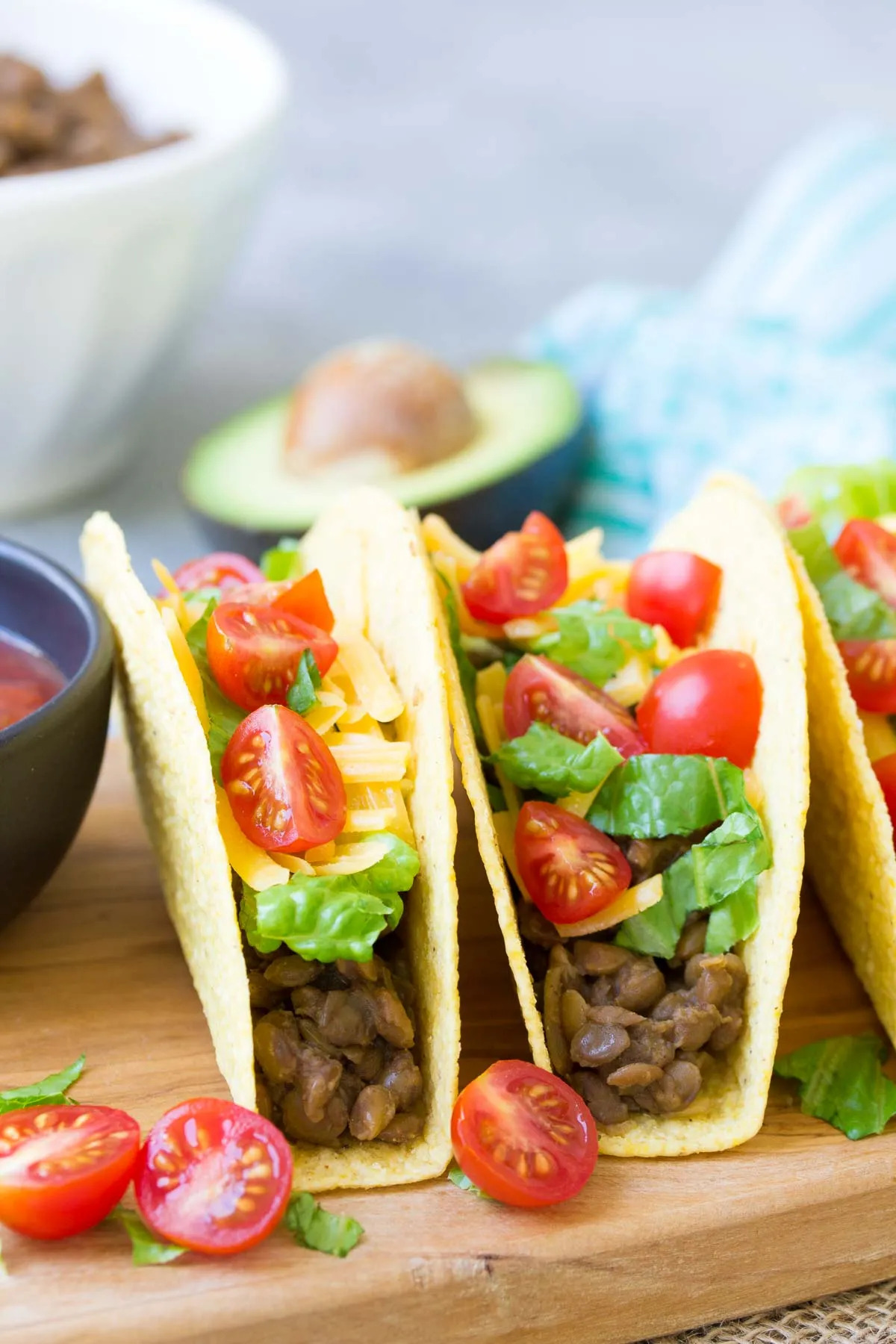 Slow cooker vegetarian tacos