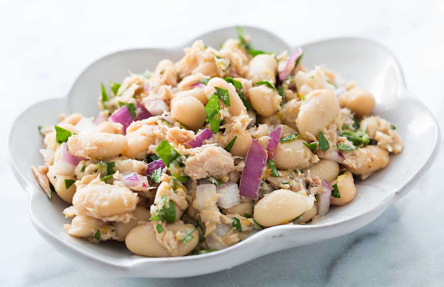 Tuna bean salad