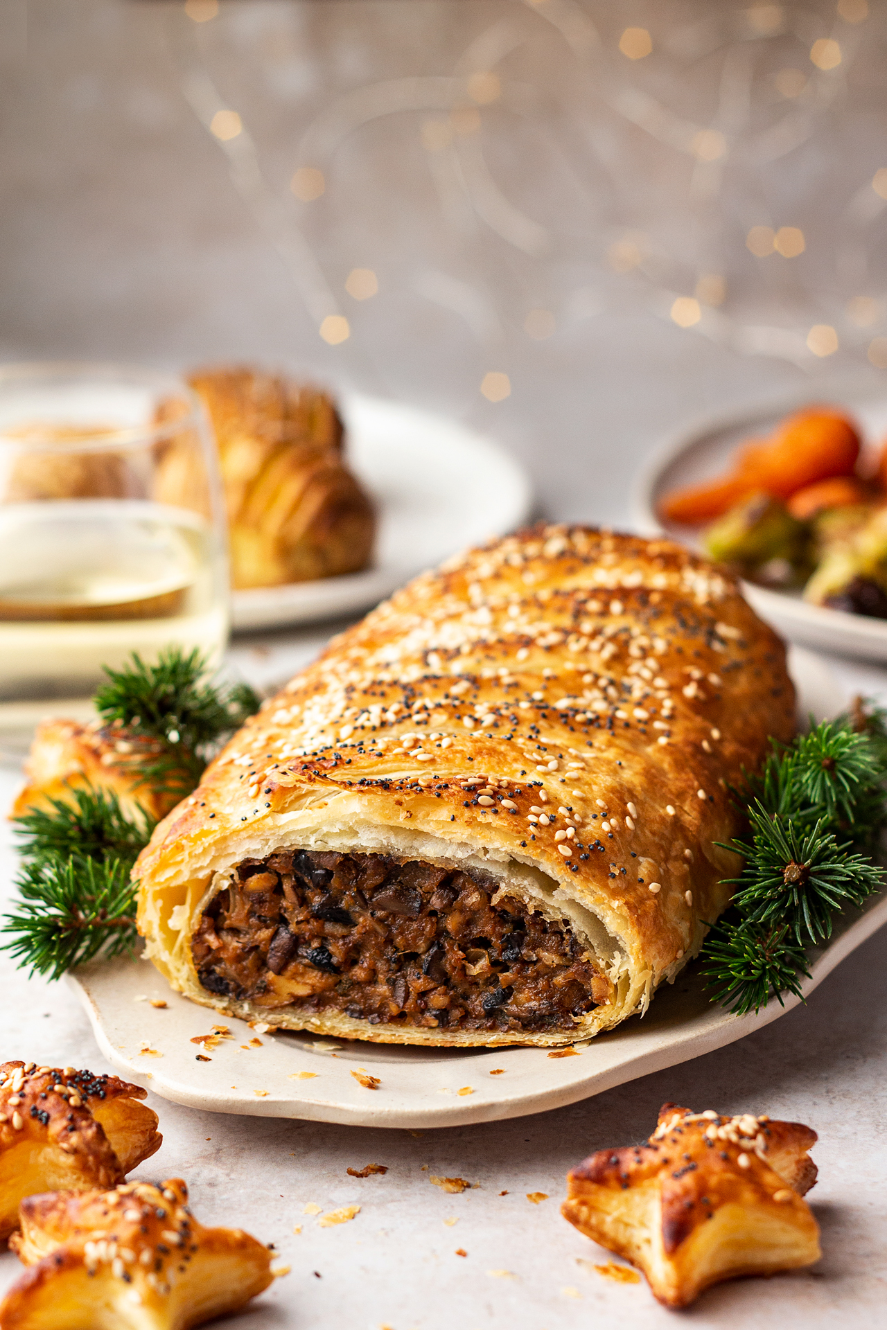 Jumbo lentil rolls