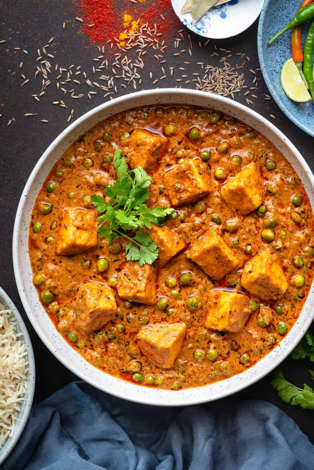 Matar paneer