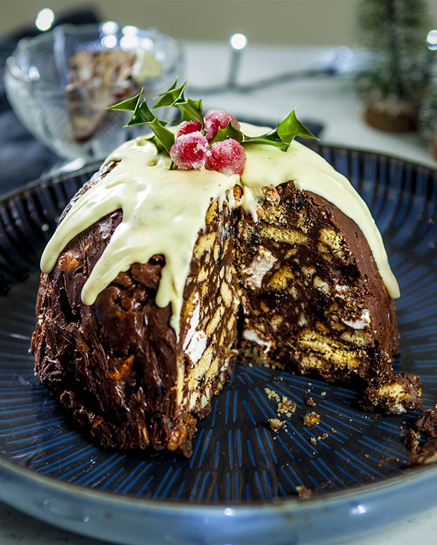 Christmas pudding tiffin